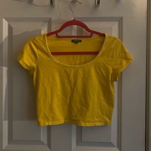 pastel yellow wild fable crop top